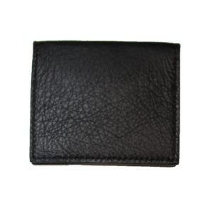 Porte cartes en cuir de vachette noir