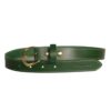 Ceinture verte en cuir