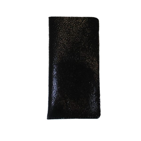 Etui à lunettes en cuir grain caviar