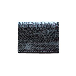 Etui cartes en cuir de python