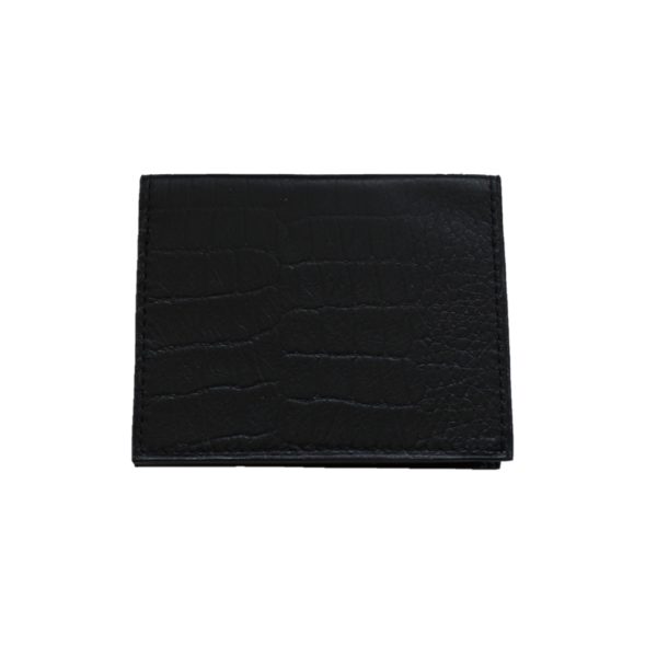 Etui cartes en cuir façon croco