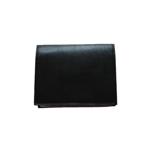Etui cartes en cuir noir