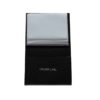 Etui cartes en cuir noir façon croco