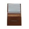 Porte cartes en cuir camel