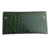 Petit sac cuir façon croco vert