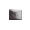 Porte cartes en cuir métallisé argent