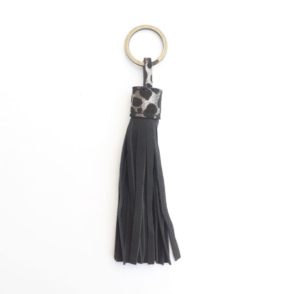Porte-clés fantaisie en cuir