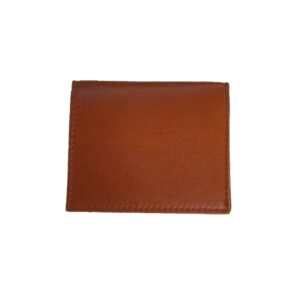 etui cartes en cuir cognac